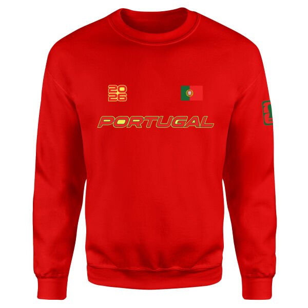 Portekiz 2026 Sweatshirt M - Kırmızı