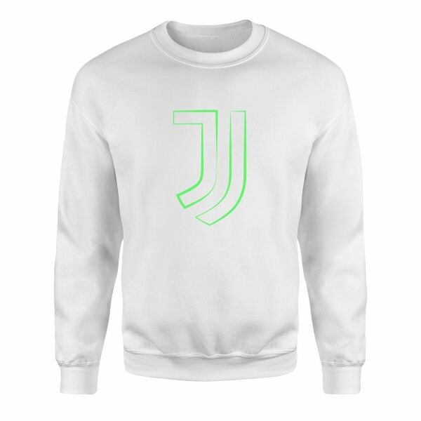 Juventus Green Strokes Sweatshirt M - Beyaz