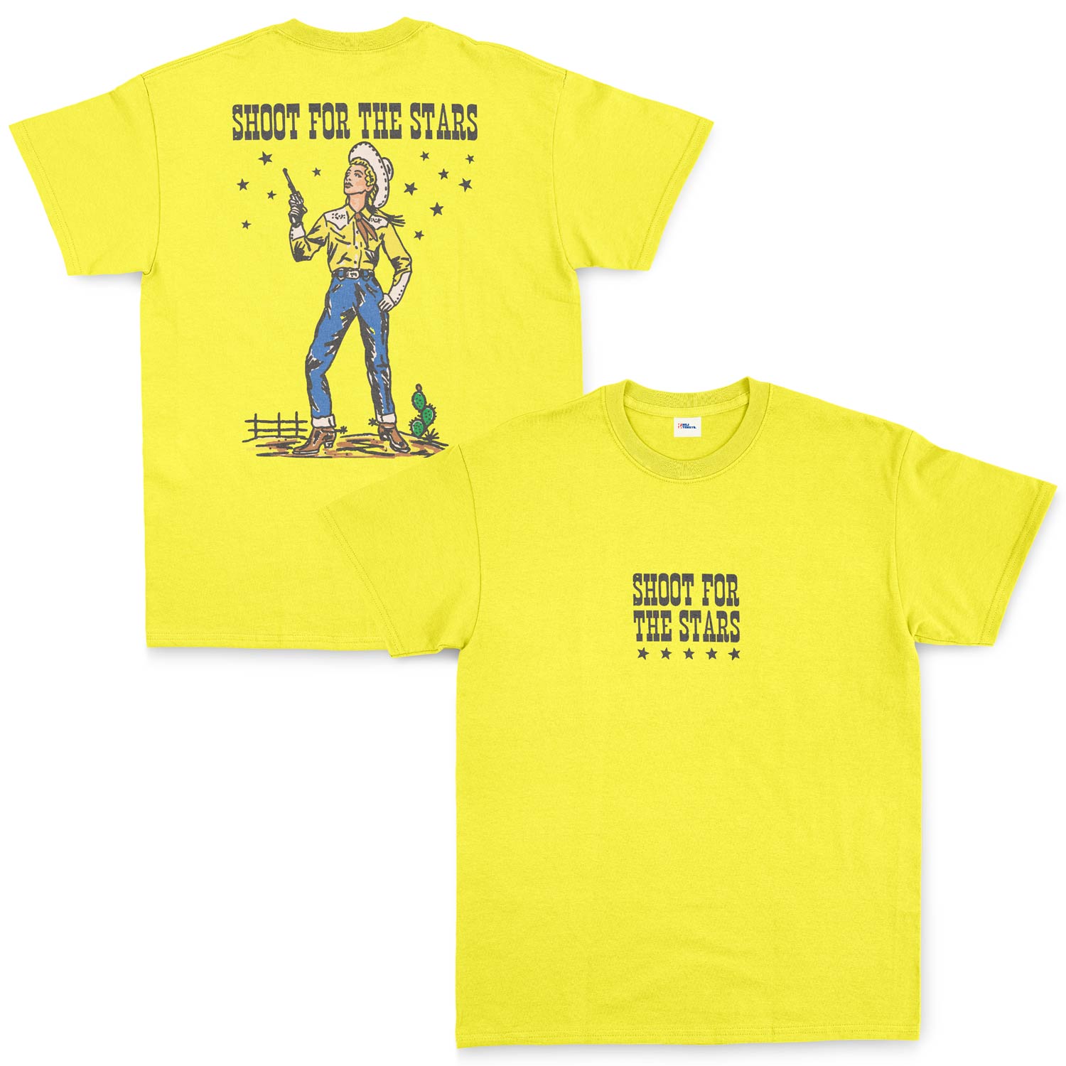 Shoot For The Stars Tişört XL - Sarı