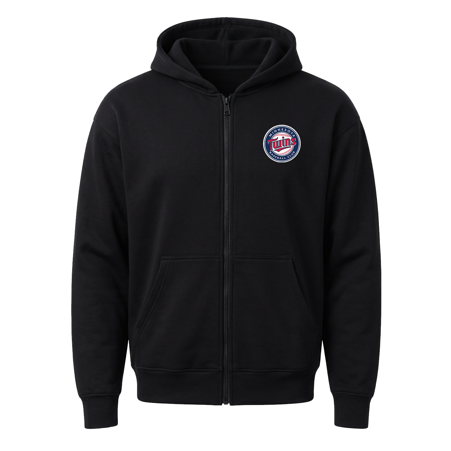 Minnesota Twins Baseball Club Fermuarlı Kapüşonlu Sweatshirt