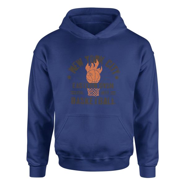 NYC Eastern DVSN Hoodie M - İndigo Mavisi