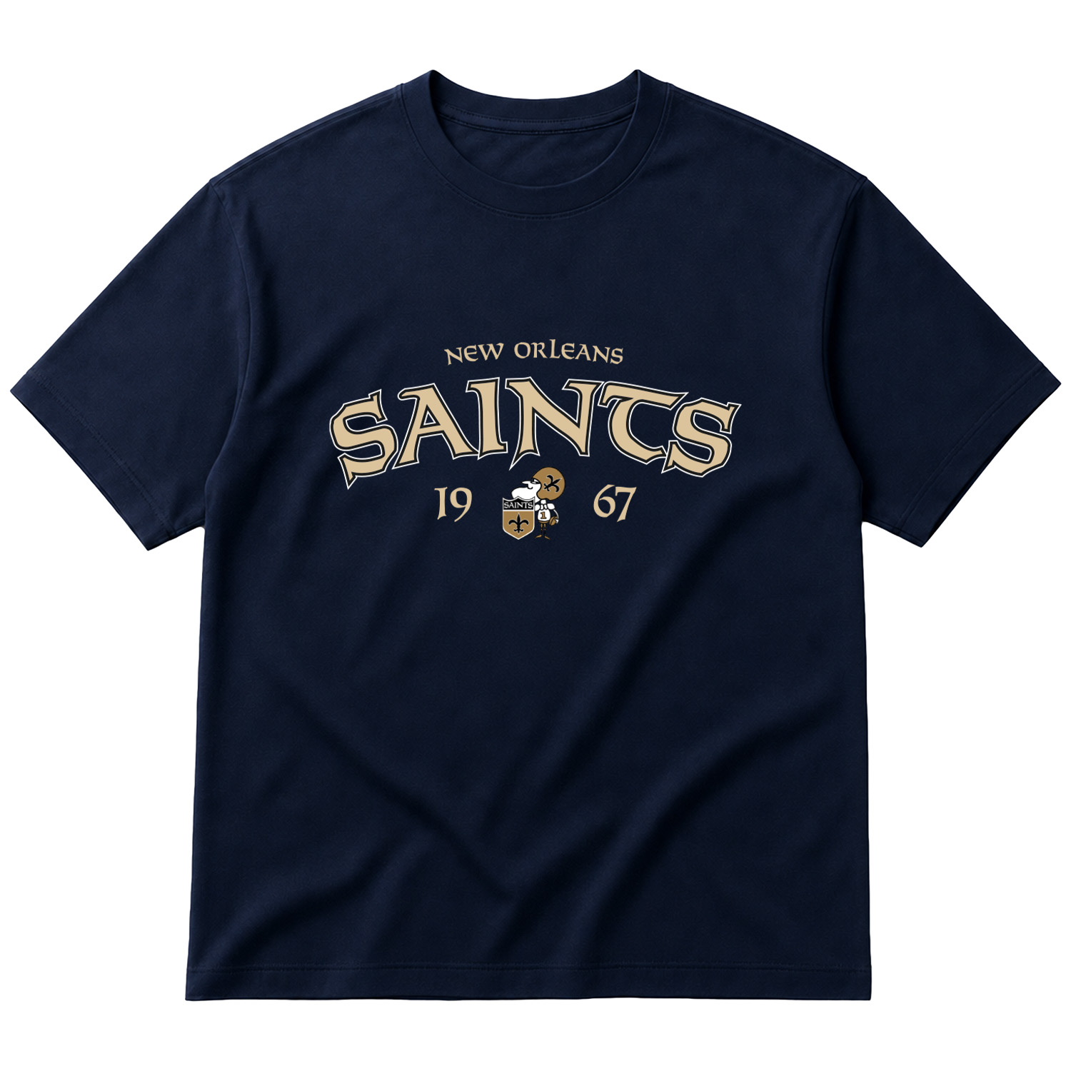 New Orleans Saints 1967 Oversize Tişört XL - İndigo Mavisi