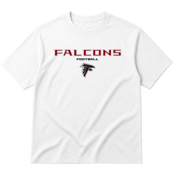Falcons Football Oversize Tişört S - Beyaz