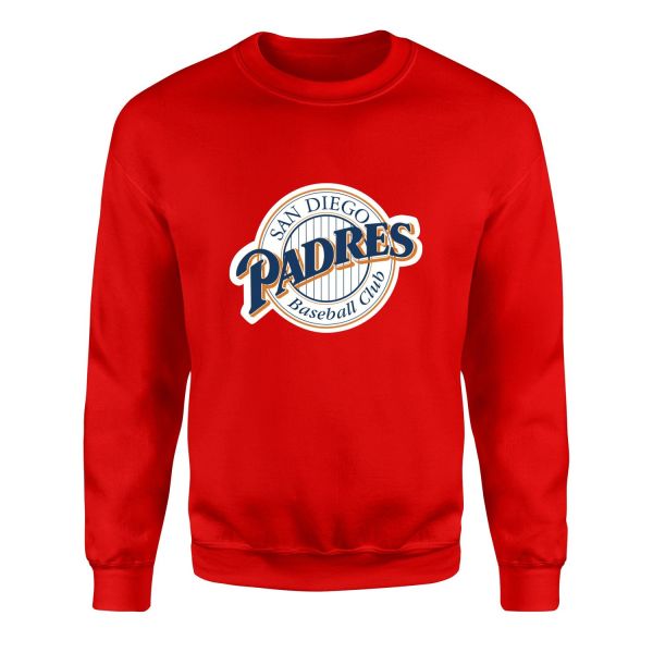 San Diego Padres Baseball Sweatshirt S - Kırmızı
