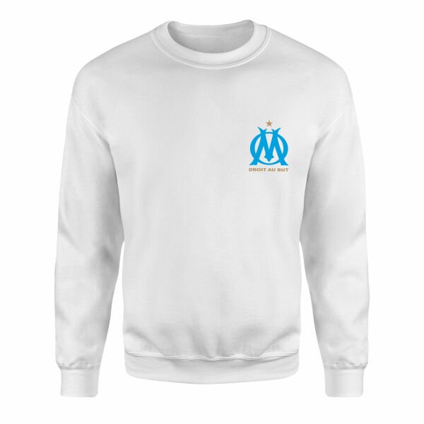 Olympique de Marseille Sweatshirt L - Beyaz