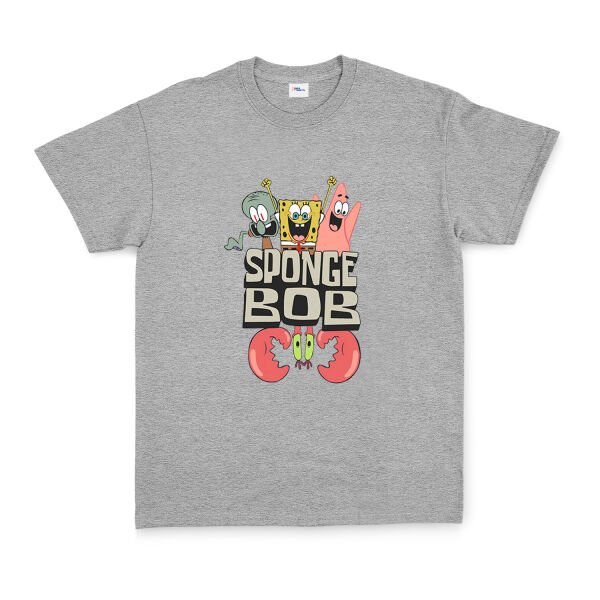 Sünger Bob Tişört S - Gri