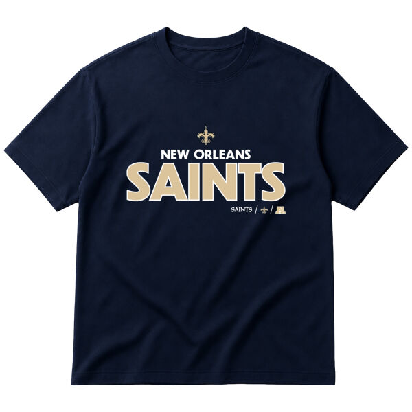 New Orleans Saints AFC Oversize Tişört S - İndigo Mavisi