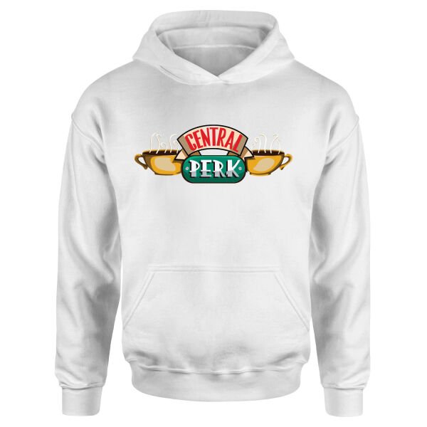 Central Perk Hoodie L - Beyaz