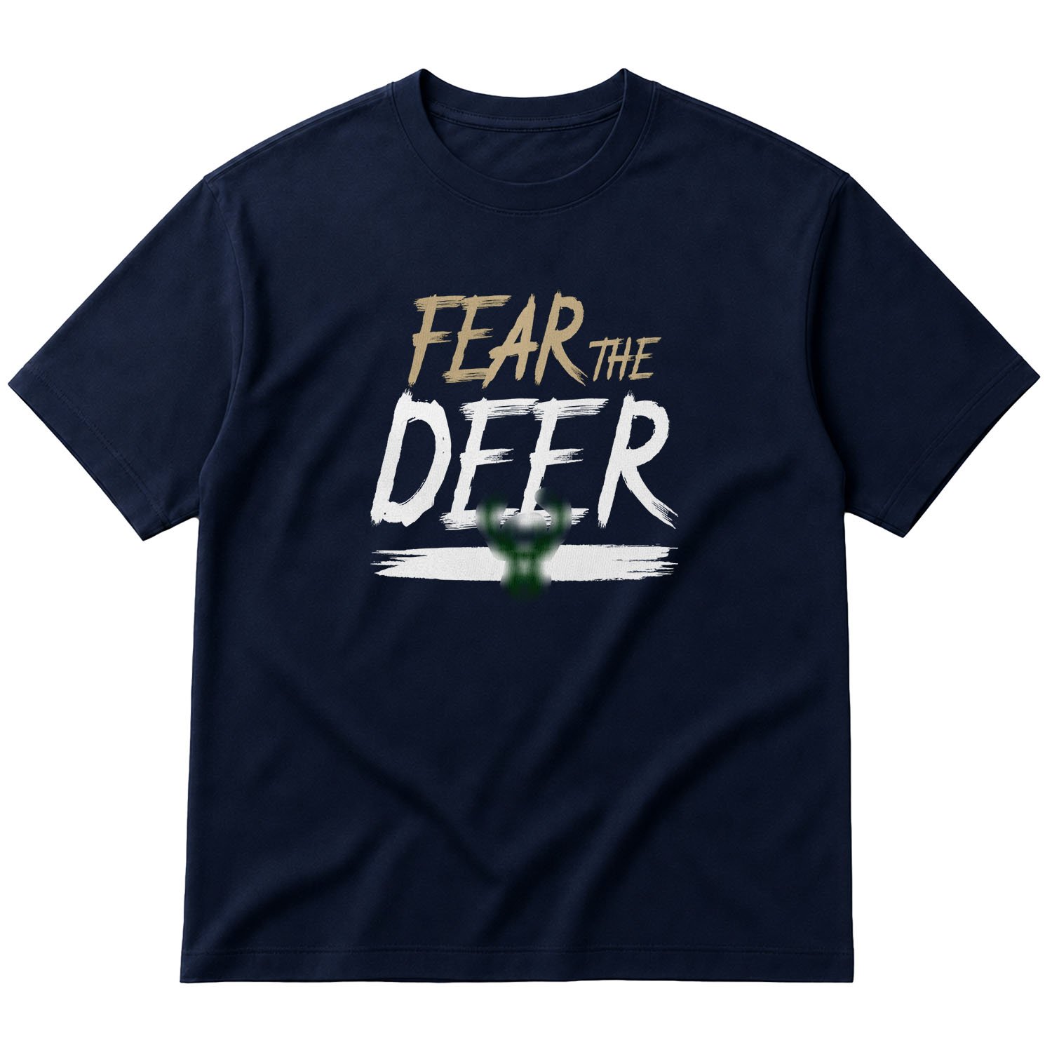 Fear the Deer Oversize Tişört XL - İndigo Mavisi