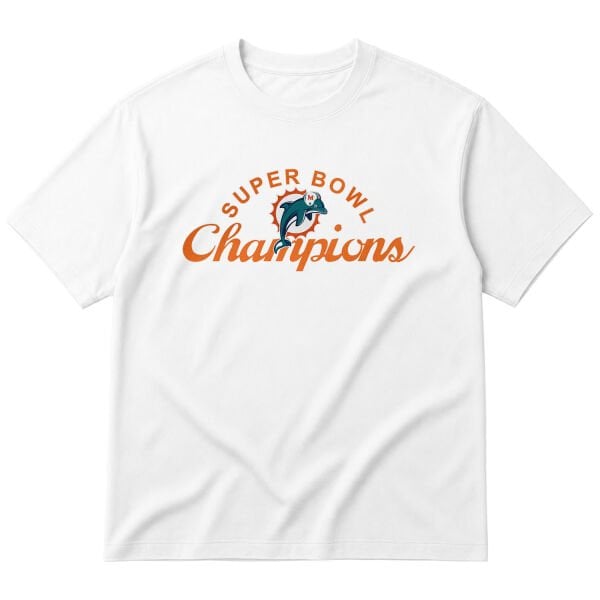 Miami Dolphins SB Champions Oversize Tişört
