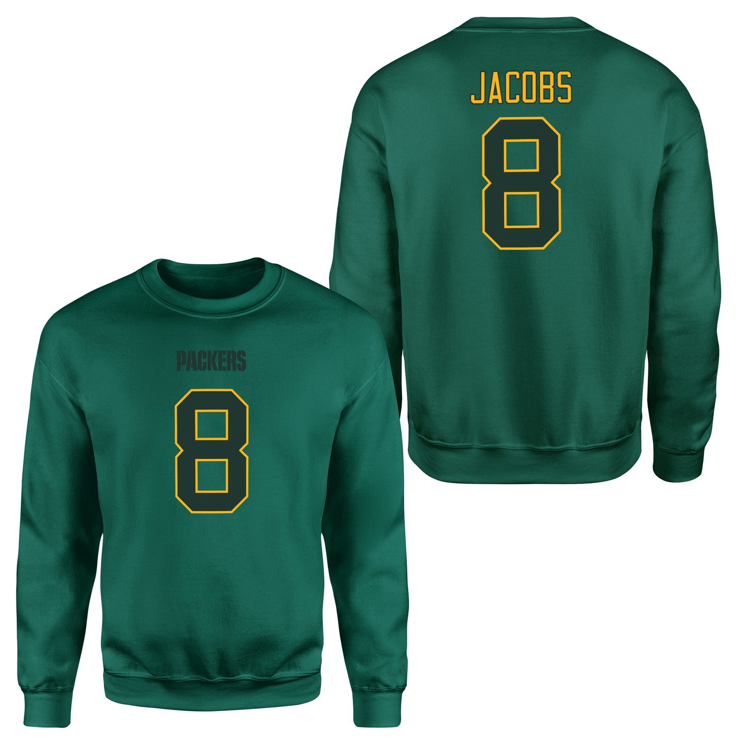Josh Jacobs Green Bay Packers Sweatshirt S - Nefti Yeşili