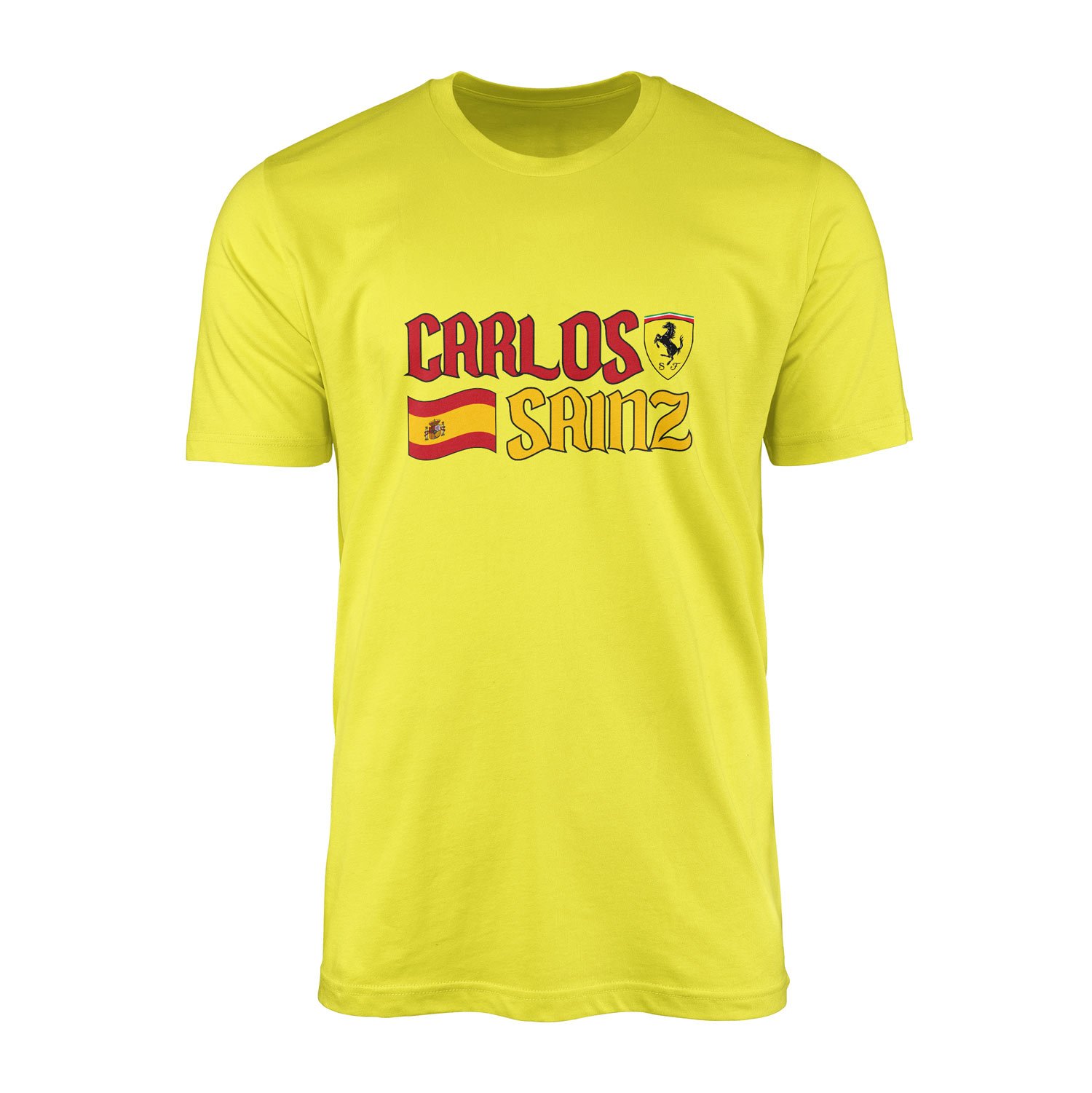 Carlos Sainz Spanish Matador Tişört L - Sarı