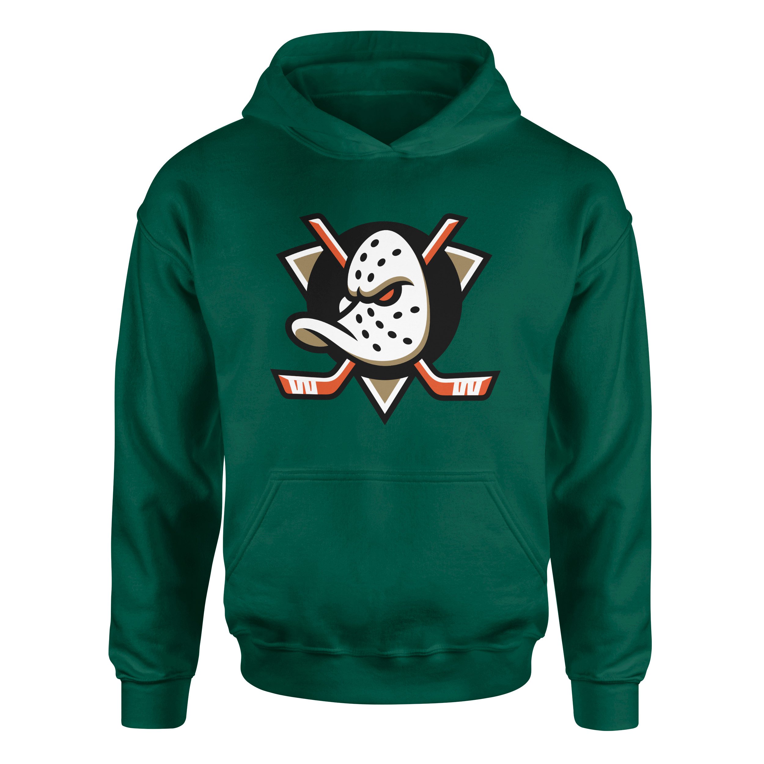 Anaheim Ducks Shield Hoodie M - Nefti Yeşili