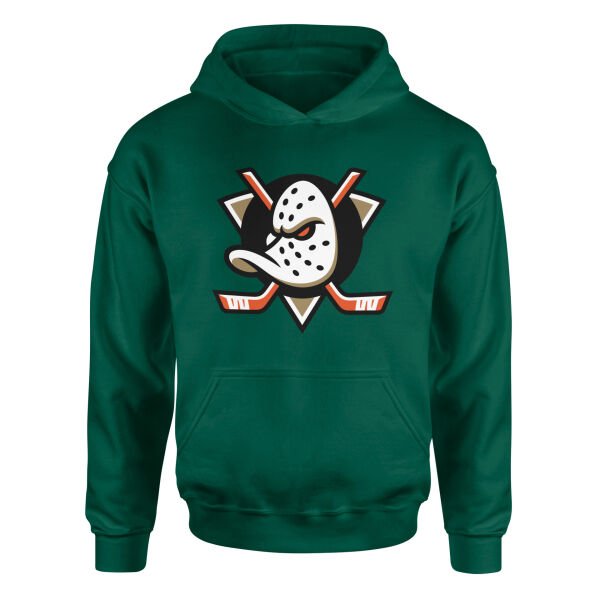Anaheim Ducks Shield Hoodie M - Nefti Yeşili