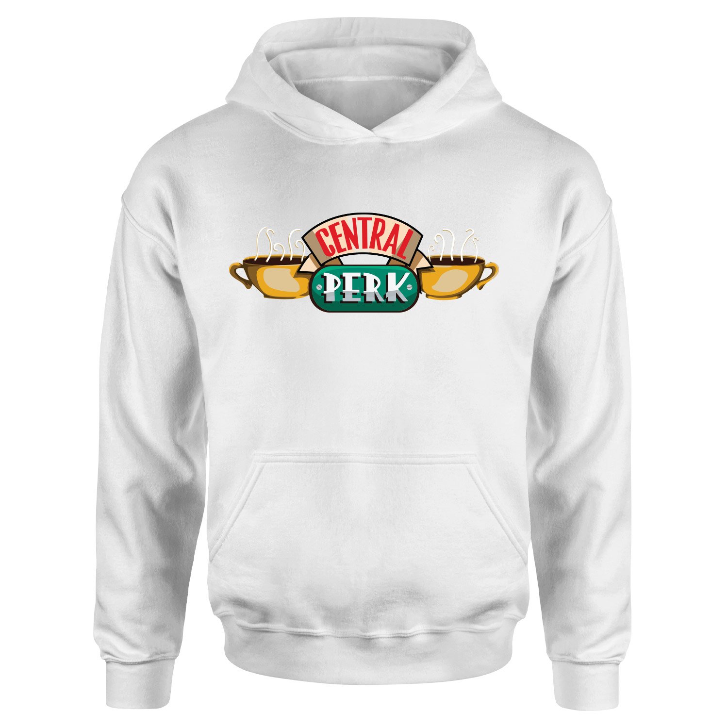 Central Perk Hoodie XL - Beyaz