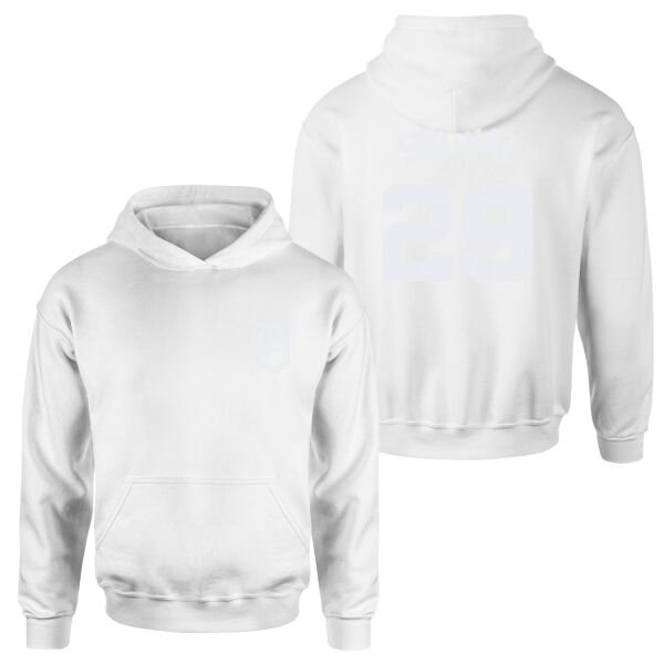 Tarik Skubal 29 Detroit Tigers Jersey Hoodie M - Beyaz