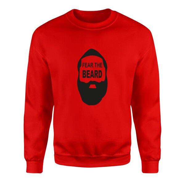 Fear the Beard | James Harden Sweatshirt L - Kırmızı