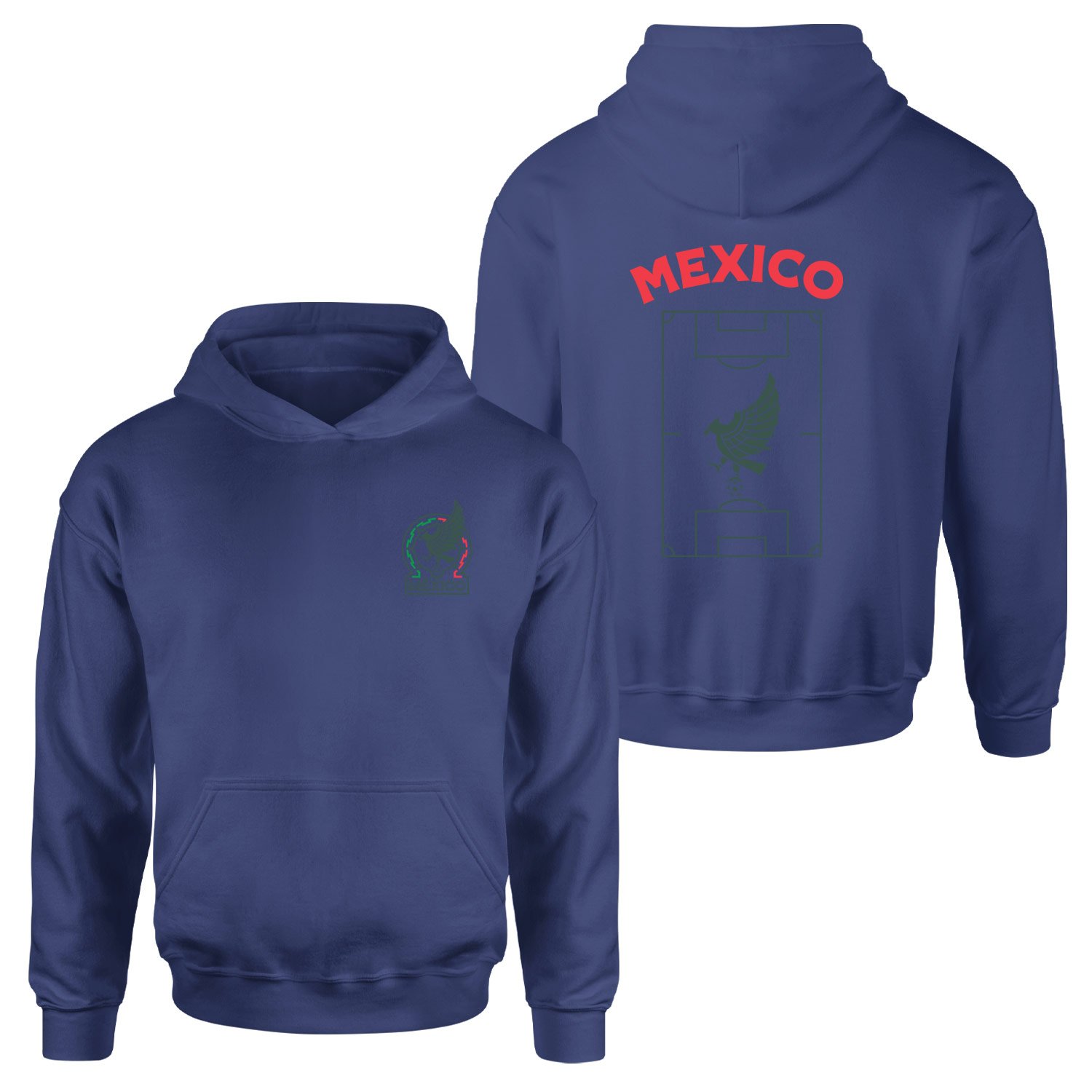 Meksika Dünya Kupası 2026 Hoodie M - İndigo Mavisi
