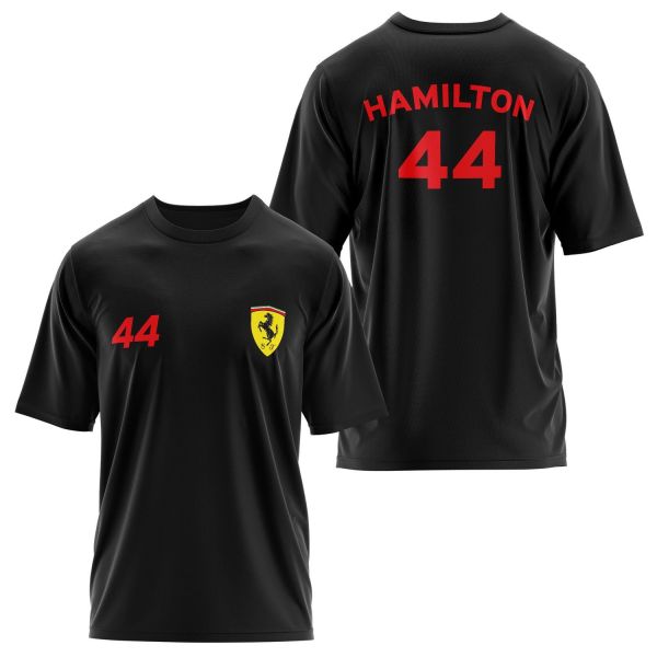 SF Lewis Hamilton 44 Oversize Tişört XL - Siyah