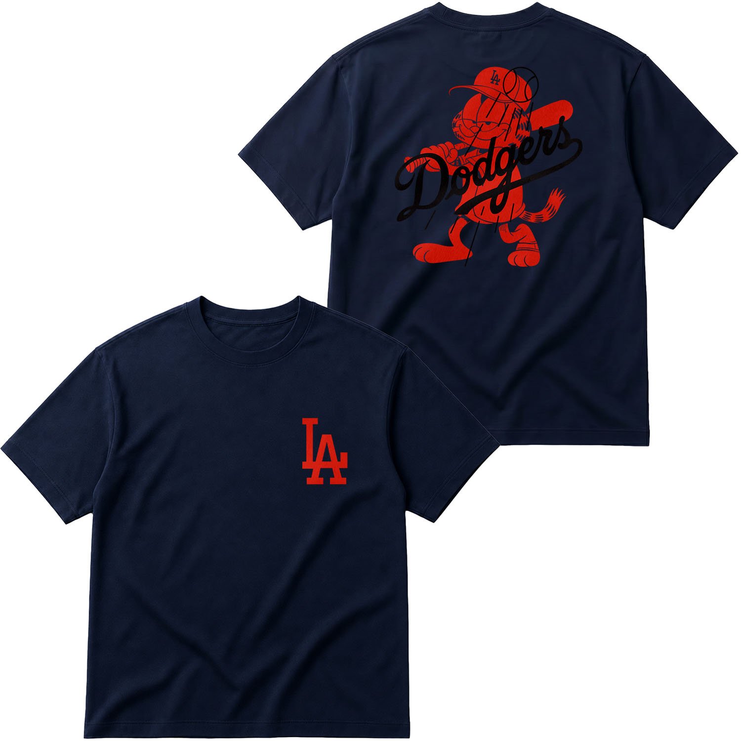 LA Dodgers x GRFLD Oversize Tişört L - İndigo Mavisi
