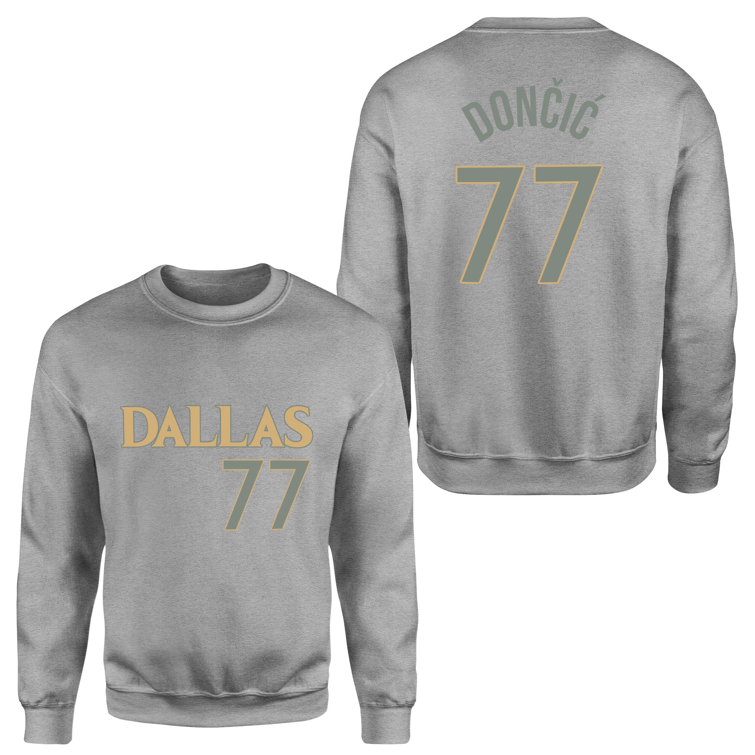 Luka Doncic 77 Forma Sweatshirt S - Gri