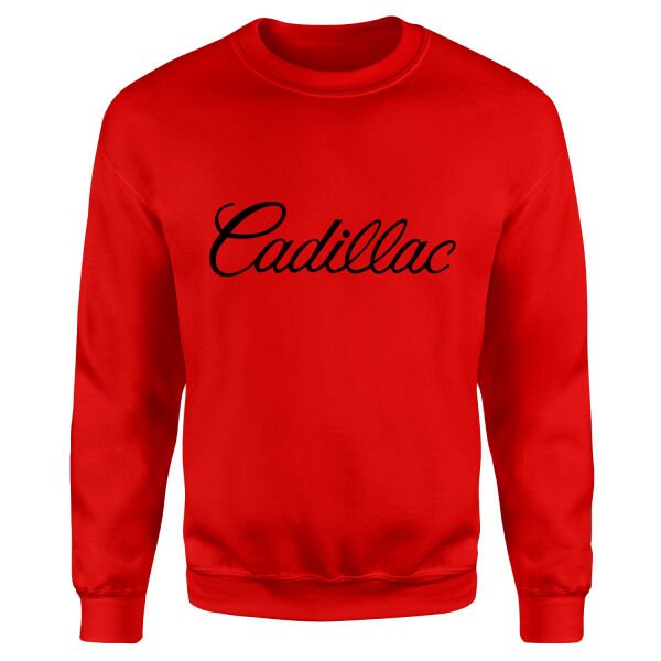 Cadillac Script Sweatshirt L - Kırmızı