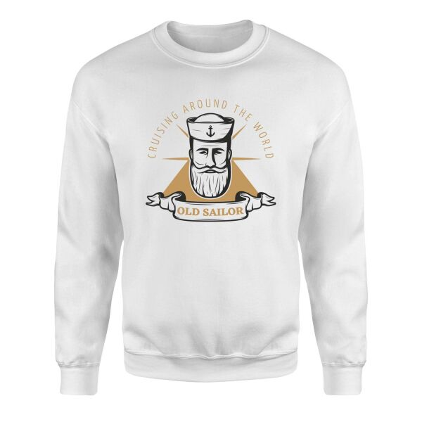 Old Sailor Sweatshirt L - Beyaz
