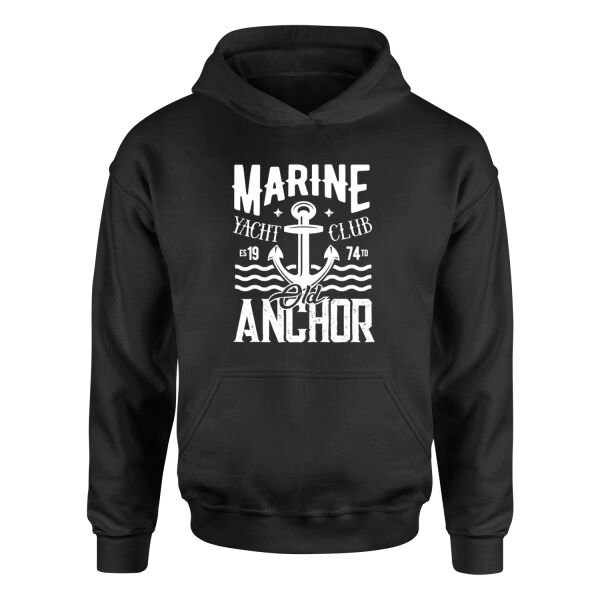 Old Anchor Hoodie S - Siyah