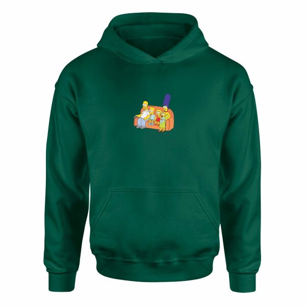 The Simpsons Family Hoodie S - Nefti Yeşili