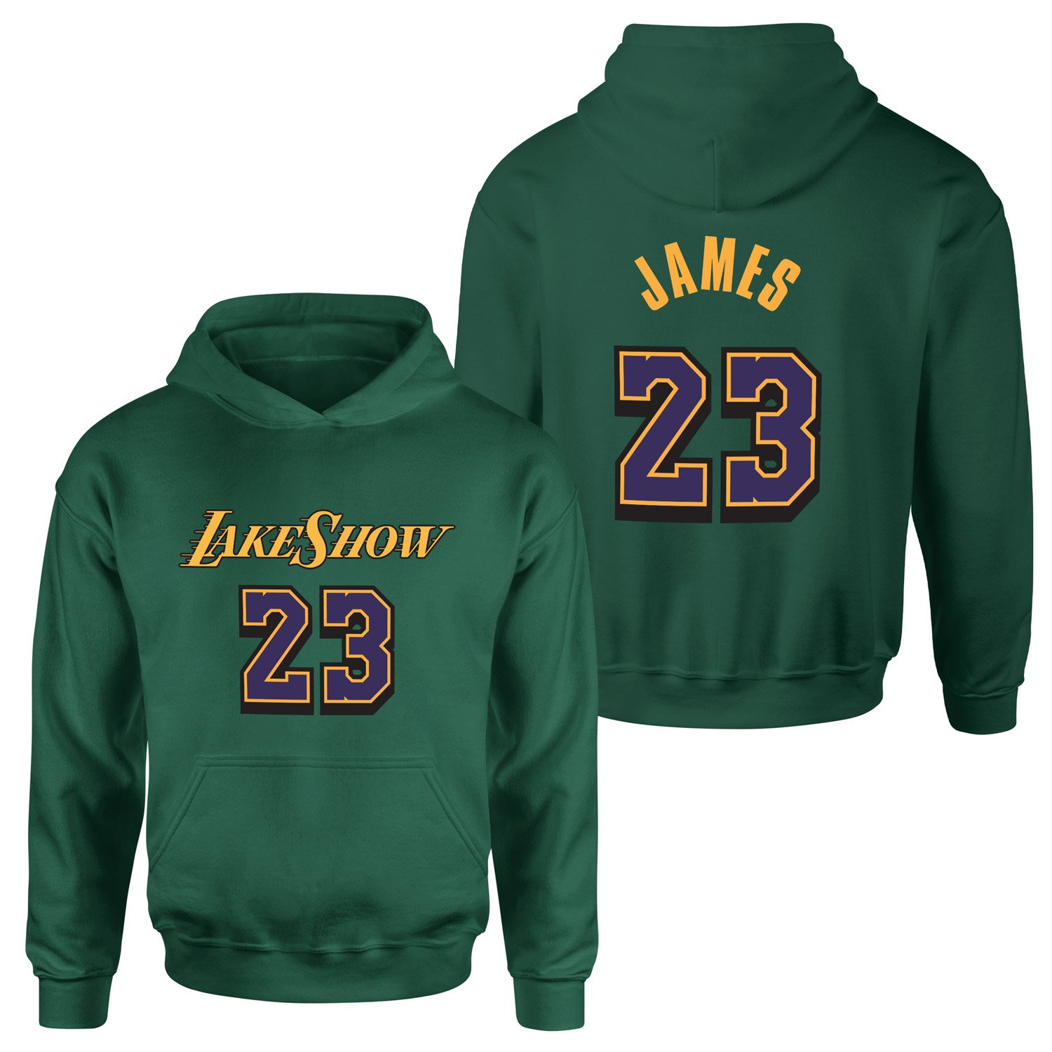LeBron James 23 LakeShow Hoodie L - Nefti Yeşili