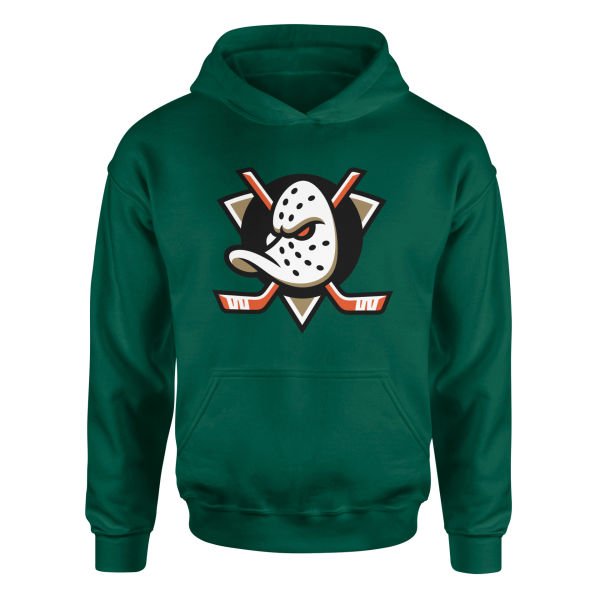 Anaheim Ducks Shield Hoodie L - Nefti Yeşili