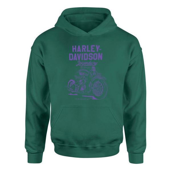Harley-Davidson XIV Hoodie L - Nefti Yeşili