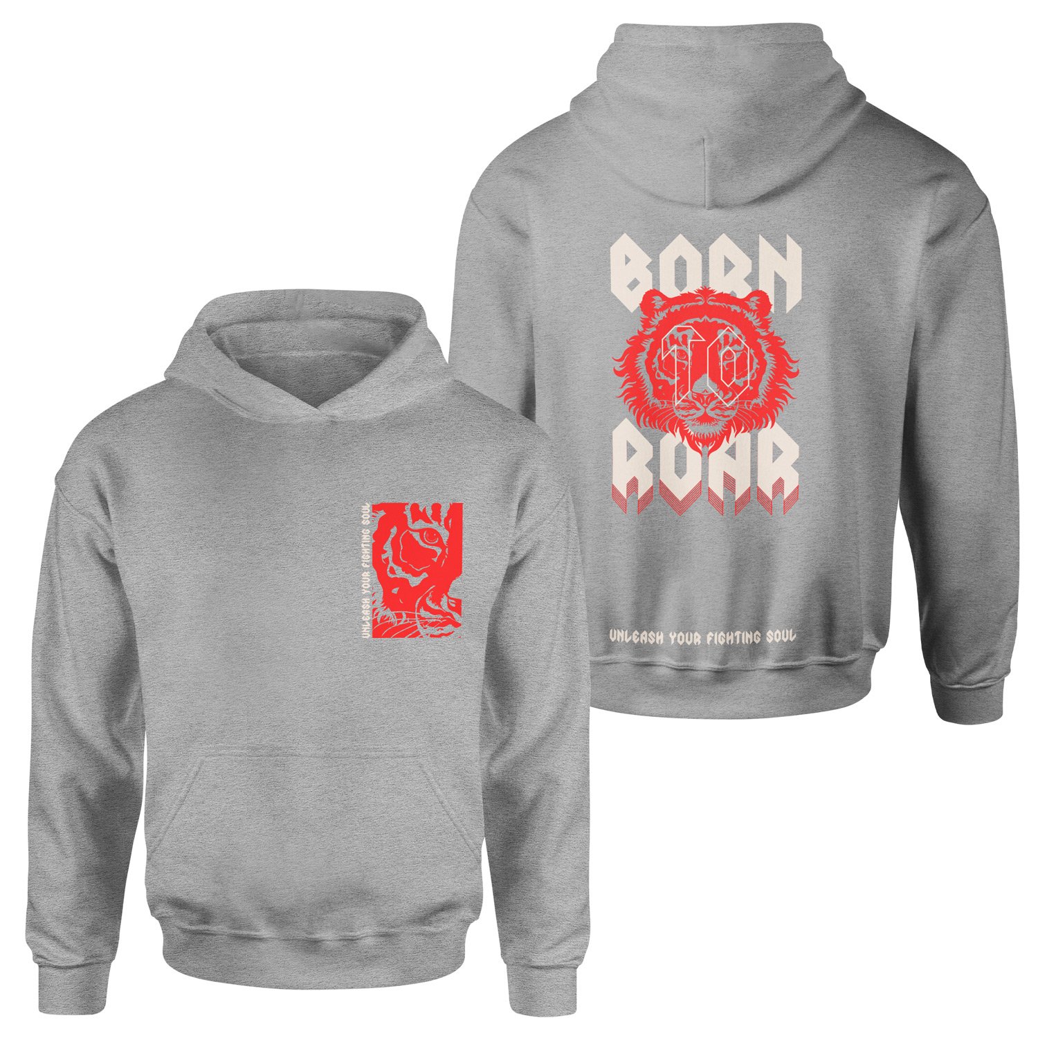 Unleash Your Fighting Soul | Tiger SE Hoodie XXL - Gri