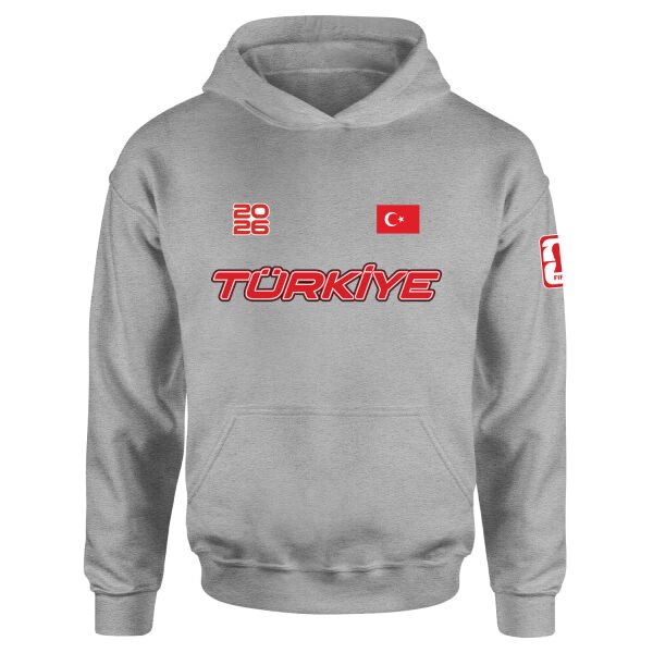 Türkiye 2026 Hoodie S - Gri
