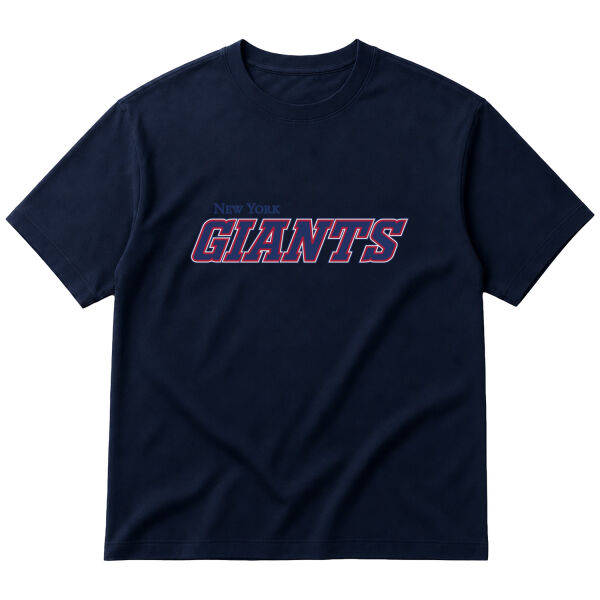 NEW YORK Giants Football Oversize Tişört S - İndigo Mavisi