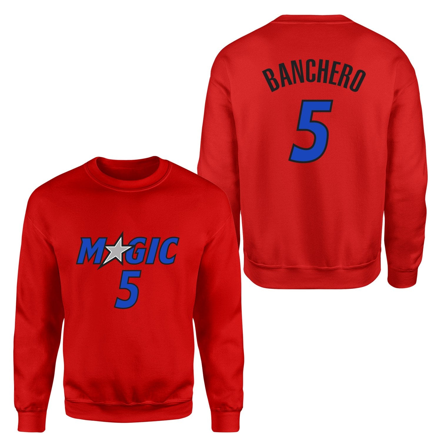 Paolo Banchero 5 Magic Forma Sweatshirt L - Kırmızı