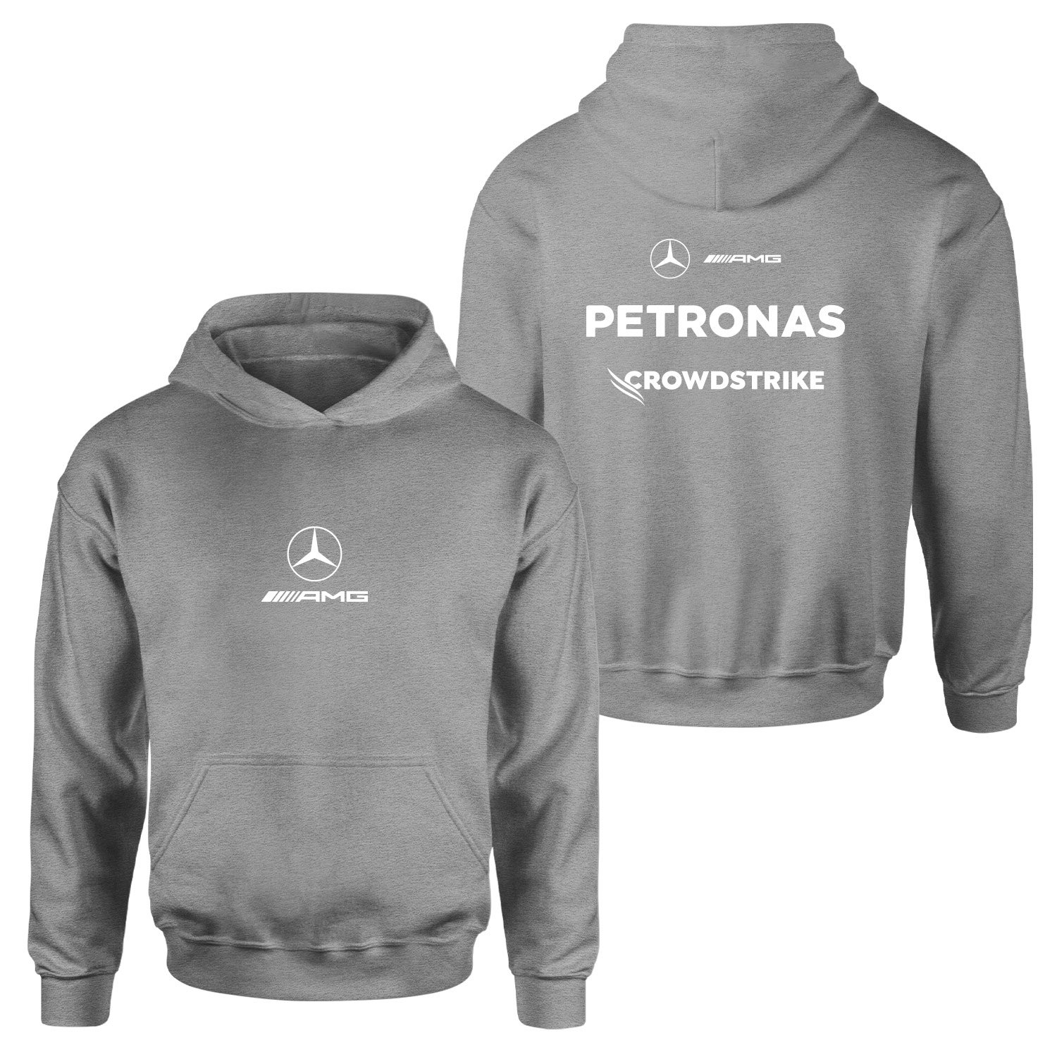 Mercedes AMG 2026 Basic Hoodie M - Gri