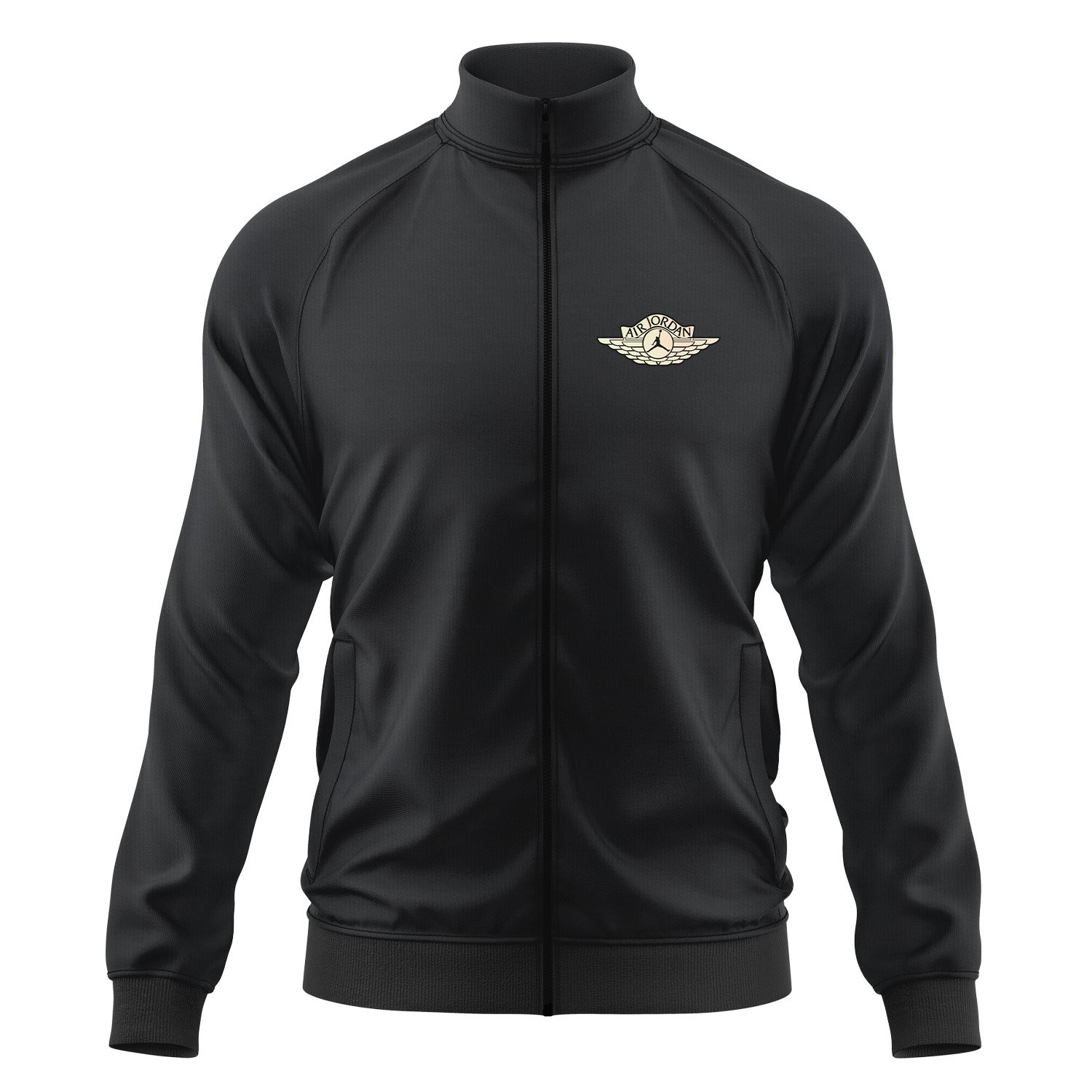 Air Jordan Wings | Creamy Fermuarlı Sweatshirt M - Siyah