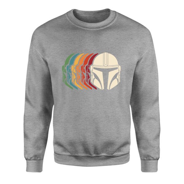 Mando Helmet Gradient Sweatshirt S - Gri