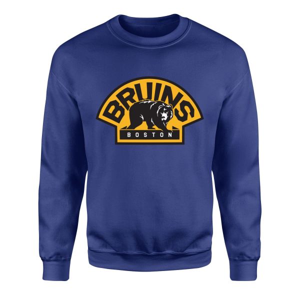 Boston Bruins NHL Sweatshirt M - İndigo Mavisi