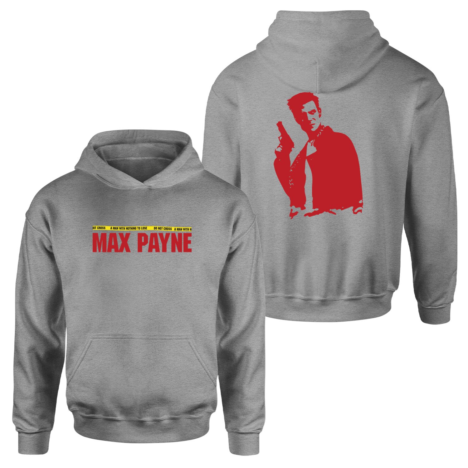 Max Payne Hoodie M - Gri