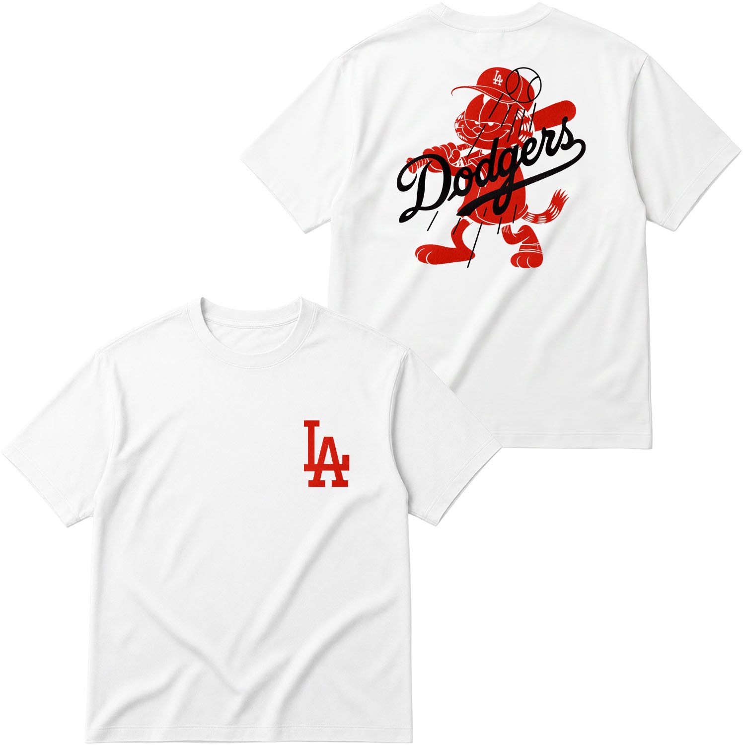 LA Dodgers x GRFLD Oversize Tişört L - Beyaz