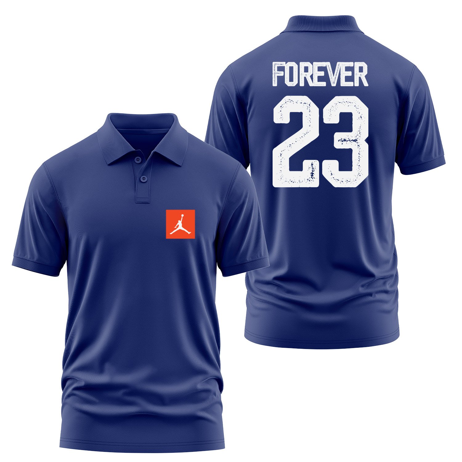 Air Jordan Forever 23 Polo Tişört XL - İndigo Mavisi