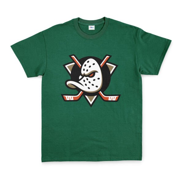 Anaheim Ducks Shield Tişört L - Nefti Yeşili