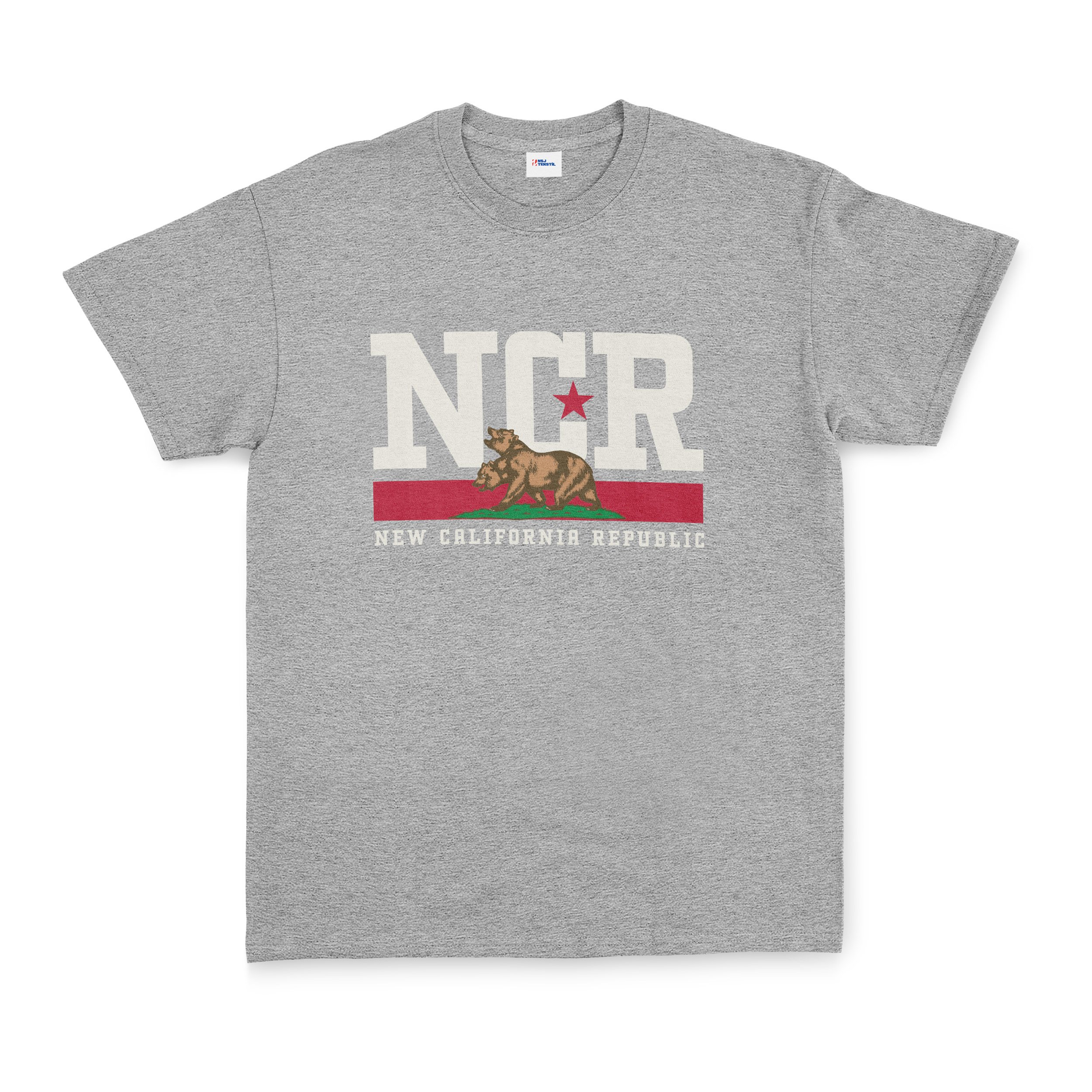 NCR | Fallout Premium Tişört XXL - Gri