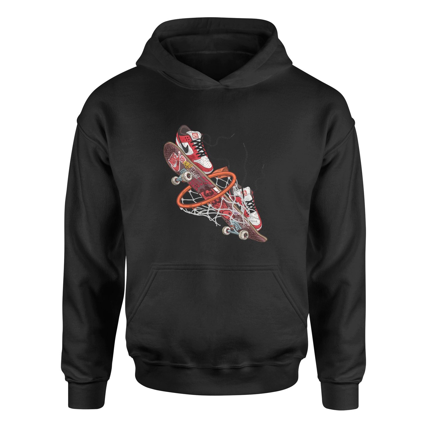 Air Jordan Skateboard Hoodie M - Siyah
