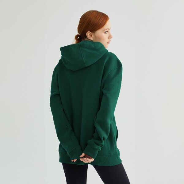 Baskısız Düz Casual Hoodie XXL - Nefti Yeşili