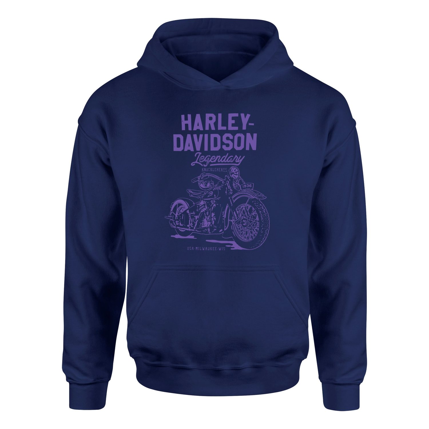 Harley-Davidson XIV Hoodie M - İndigo Mavisi