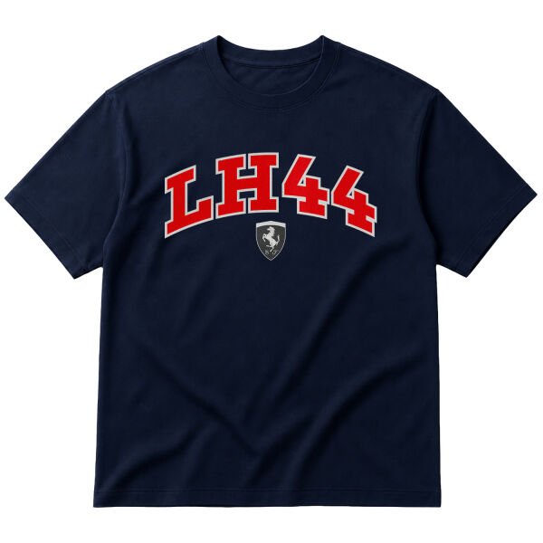 Lewis Hamilton 44 Muted Black Oversize Tişört S - İndigo Mavisi