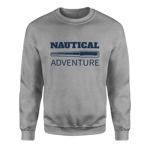 Nautical Adventure Denizci Sweatshirt XL - Gri